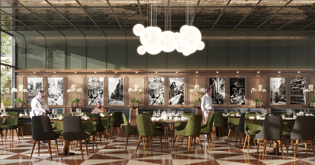 Dining at Bloombury, courtesy of Saffron Hill Hospitality group
